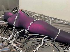 fx-tube com Stockings mummification chain bondage